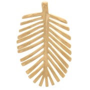 Pendente Foglia di Palma 21x13 mm - Placcato oro 3 micron x1