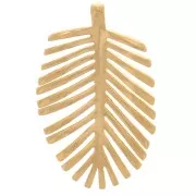 Pendente Foglia di Palma 21x13 mm - Placcato oro 3 micron x1