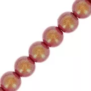 Perle Preciosa - Round Maxima - 4 mm - Pearlescent Red x30
