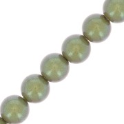 Perle Preciosa - Round Maxima - 4 mm - Pearlescent Khaki x30|raw }}