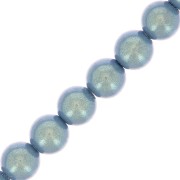 Perle Preciosa - Round Maxima - 4 mm - Pearlescent Blue x30