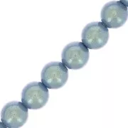 Perle Preciosa - Round Maxima - 4 mm - Pearlescent Blue x30