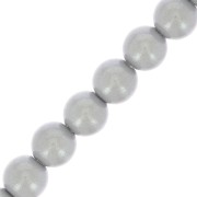 Perle Preciosa - Round Maxima - 4 mm - Pearlescent Grey x30|raw }}