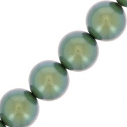 Perle Preciosa Round Pearl Maxima - 10 mm Pearlescent Green x5