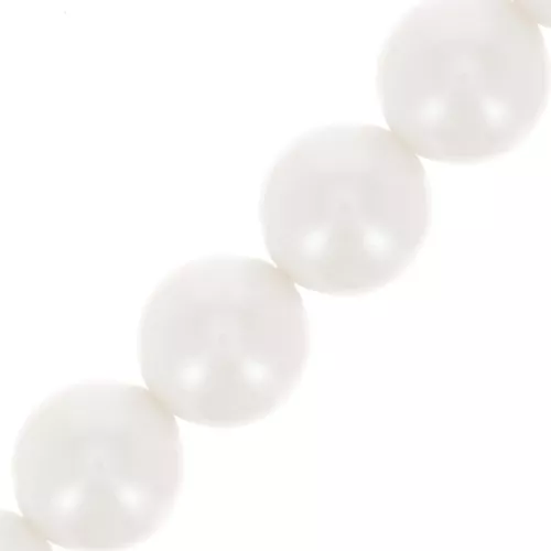 Perle Preciosa Round Pearl Maxima - 10 mm Pearlescent White x5