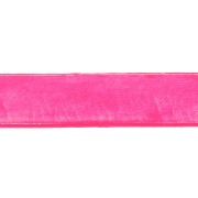 Laccetto cuoio mm. 10 Rosa Fluo x30cm