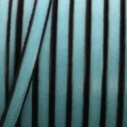 Laccetto cuoio mm. 5x2 Dark Green x30cm