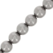 Perle Preciosa - Round Maxima - 4 mm - Pearl Effect Dark Grey x30|raw }}