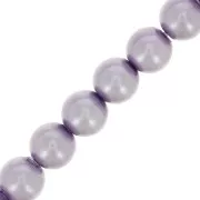 Perle Preciosa - Round Maxima - 4 mm - Pearl Effect Lavender x30