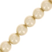 Perle Preciosa - Round Maxima - 4 mm - Pearl Effect Vanilla x30|raw }}