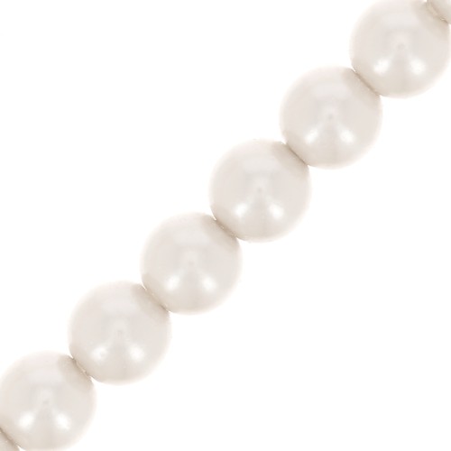 Perle Preciosa - Round Maxima - 4 mm - Pearl Effect White x30