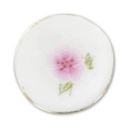 Piattino di ceramica mm. 18 fiore Rosa x1|raw }}