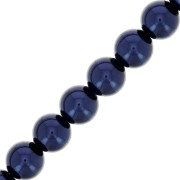 Perle Preciosa - Round Maxima - 6 mm Pearl Effect Dark Blue x20