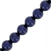 Perle Preciosa - Round Maxima - 6 mm Pearl Effect Dark Blue x20