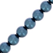Perle Preciosa - Round Maxima - 6 mm Pearl Effect Blue x20|raw }}