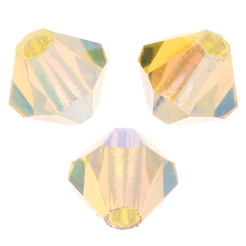 Biconi Preciosa 4 mm - MC Bead Rondell - Jonquil AB 2X x30
