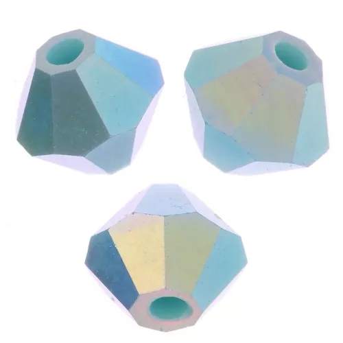 Biconi Preciosa 4 mm - MC Bead Rondell - Turquoise AB 2X x30