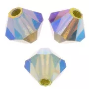 Biconi Preciosa 4 mm - MC Bead Rondell - Olivine AB 2X x30