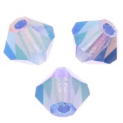 Biconi Preciosa 4 mm - MC Bead Rondell - Sapphire AB 2X x30|raw }}