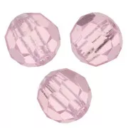Preciosa Crystal Faceted Rounds 4 mm - Pink Sapphire x20