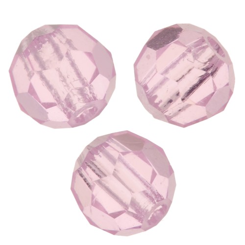 Preciosa Crystal Faceted Rounds 4 mm - Pink Sapphire x20