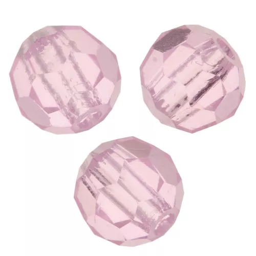 Preciosa Crystal Faceted Rounds 4 mm - Pink Sapphire x20