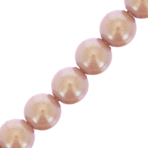 Perle Preciosa - Round Maxima - 4 mm - Pearlescent Pink x30