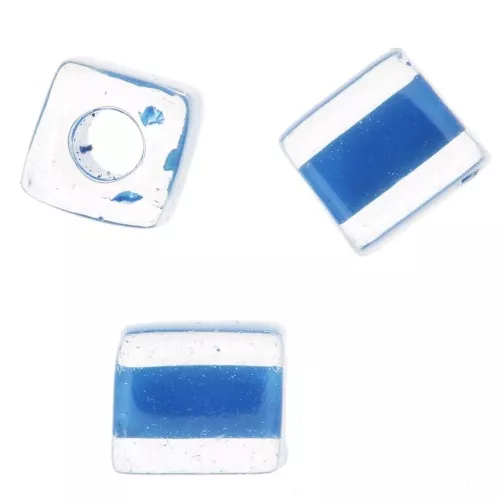 Cubi Miyuki mm. 4 SB4-238 - Crystal Blue Lined x10g