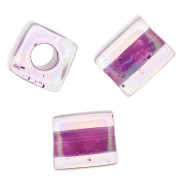 Cubi Miyuki mm. 4 SB4-264 - Crystal AB Raspberry Lined x10g|raw }}