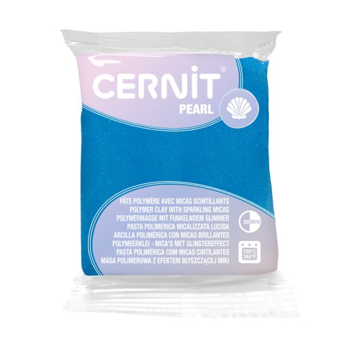 Pasta Cernit Pearl - Azul 56gr (n°200)