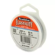 Elasticità 0,5 mm - Argento satinato x25m