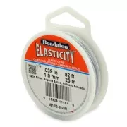 Elasticità 1 mm - Argento satinato x25m