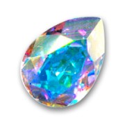 Cabochon PureCrystal 4320 pera mm. 14x10 Crystal AB|raw }}