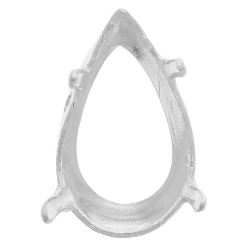 Castone PureCrystal 4320 pera mm. 14x10 argento