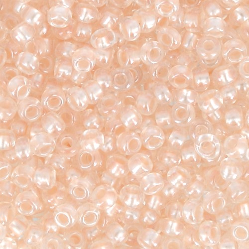 Perle di semi Preciosa 11/0 2 mm - Perla Pastello Fodera - Salmone Sfinx x20g