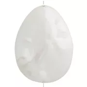 Perla goccia madreperla 24x18 mm - Bianco perlato x1