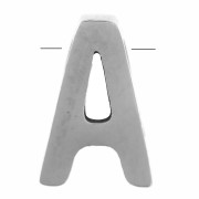 Perla lettera dell'alfabeto 8x5 mm - A - Acciaio inossidabile 304 x1|raw }}