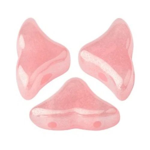 Perle in vetro Hélios® di Puca®  6x10 mm - Rose Opal Luster x10g
