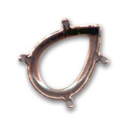 Castone 4320 pera mm. 14x10 rame