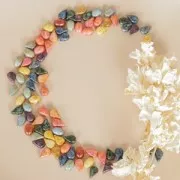 Perline in vetro Amos® di Puca® 5x8mm Opaque Green Turquoise AB x10g