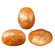 Perle in vetro Samos® di Puca® 7x5 mm Opaque Hyacinth Gold Splash x10g