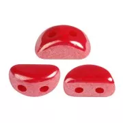 Perle in vetro Kos® par Puca® 6x3mm Opaque Coral Red Luster x10g