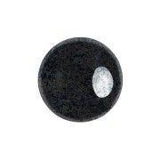 Cabochon di vetro di Puca® 14 mm - Jet Hematite x1