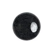 Cabochon di vetro di Puca® 14 mm - Jet Hematite x1