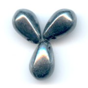 Gocce mm. 6x9 Jet Hematite x25|raw }}