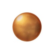 Cabochon di vetro di Puca® 14 mm - Gold Pearl x1