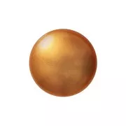 Cabochon di vetro di Puca® 14 mm - Gold Pearl x1
