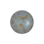 Cabochon di vetro di Puca® 14 mm - Opaque Green Turquoise Spotted x1