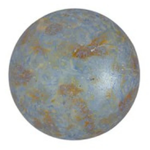 Cabochon di vetro di Puca® 14 mm - Opaque Green Turquoise Spotted x1