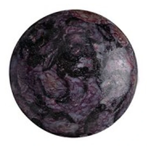 Cabochon di vetro di Puca® 14 mm - Metallic Mat Violet Spotted x1